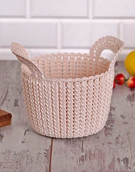 ÇİFT SAPLI ÖRGÜ SEPET