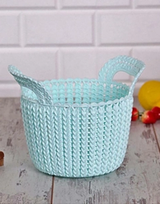 ÇİFT SAPLI ÖRGÜ SEPET