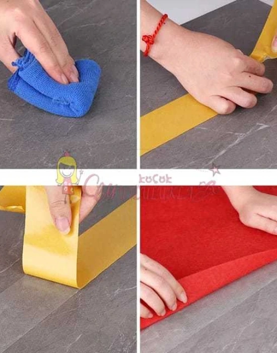 Çift Taraflı Güçlü Bant 10 Metre halı bantı