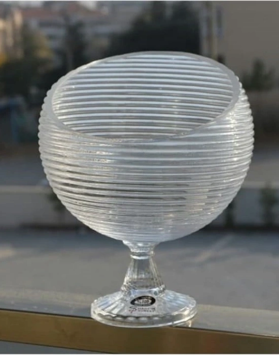 ÇİZGİLİ EĞİK SUNUM KASE