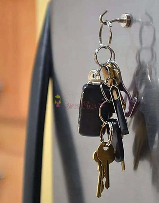 Çok Amaçlı Güçlü Neodyum Mıknatıs Manyetik Kanca Askı 2 Adet