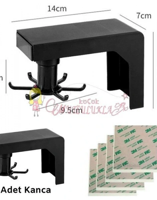 Çok Amaçlı  Mutfak Banyo Takı Duvar Askılık Aparatı