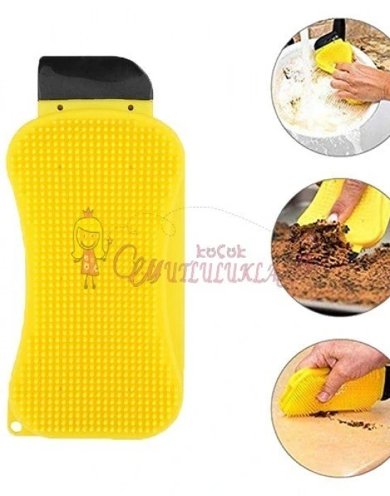 Çok Fonksiyonlu Deterjan Hazneli Pratik Bulaşık Yıkama Fırçası