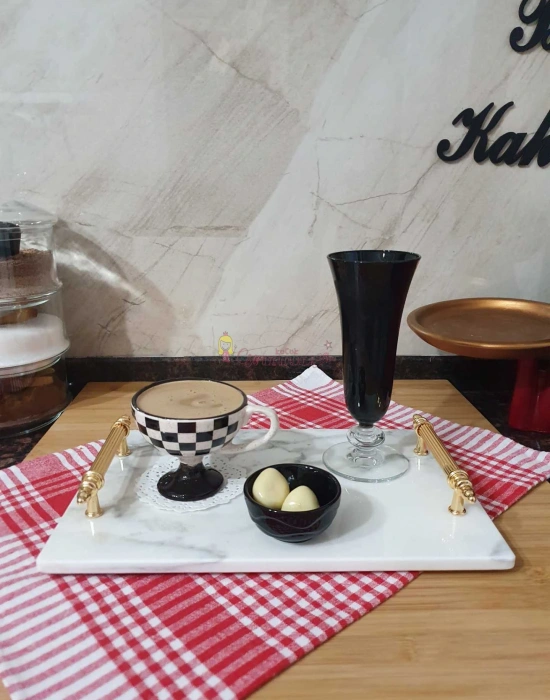 Damalı Double Türk Kahvesi Fincanı ( Tekli )