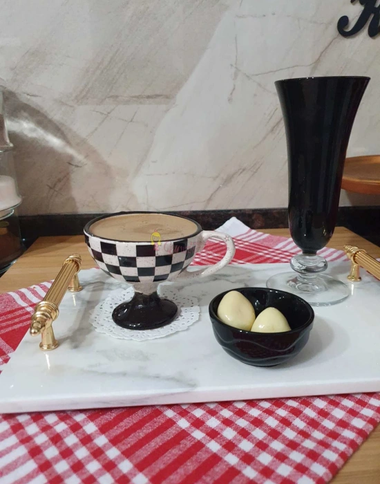 Damalı Double Türk Kahvesi Fincanı ( Tekli )