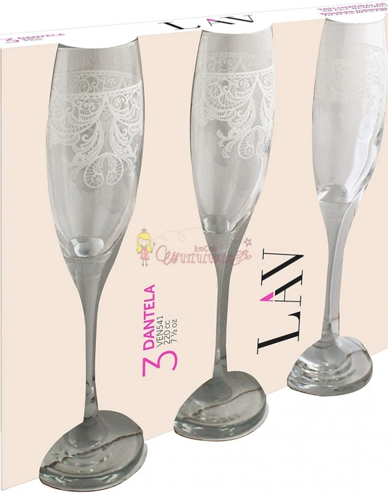 DANTEL FİGÜR 3LÜ KADEH