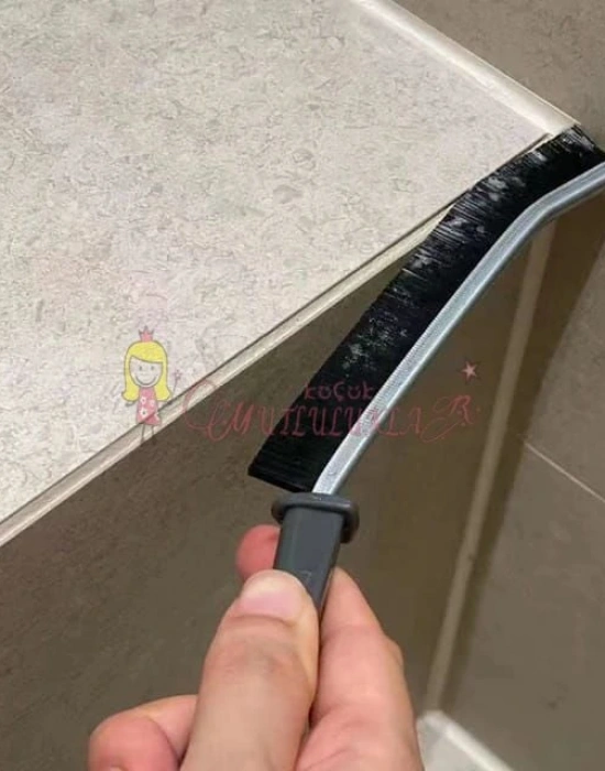 Dar Alan Çok Amaçlı İnce Temizlik Fırçası - Derz Arası Banyo Mutfak Lavabo Detay Temizleme Fırçası