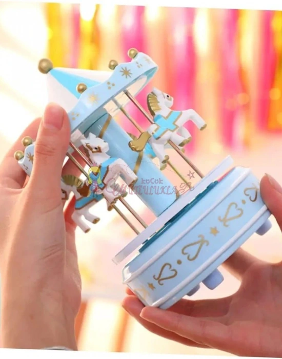 Dekoratif Nostaljik Atlı Karınca Dekoratif Müzik Kutusu