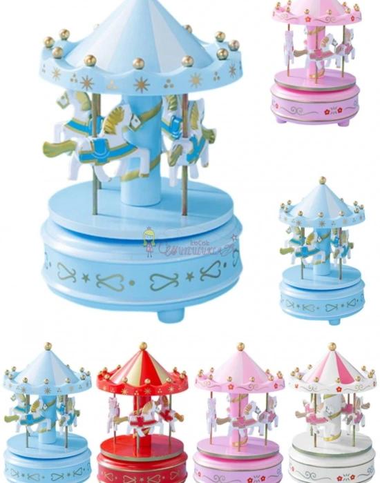 Dekoratif Nostaljik Atlı Karınca Dekoratif Müzik Kutusu