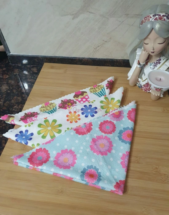 Desenli Sihirli Mutfak Temizlik Bezi 40*40