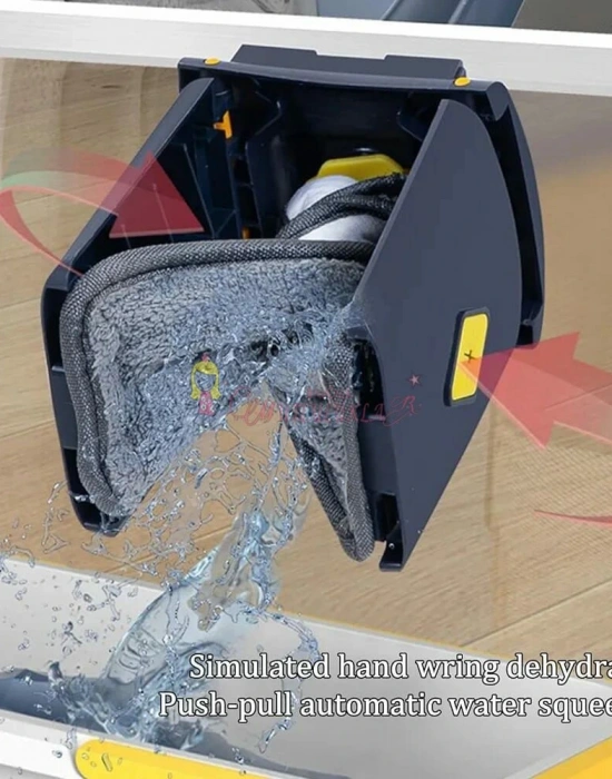 Dikdörtgen Mop Deterjan Hazneli Kendinden Sıkmalı Temizlik Paspası mop