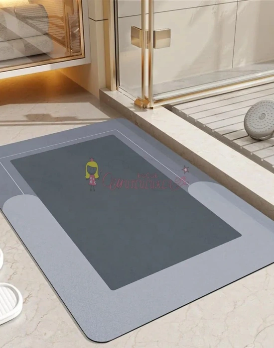 Dikdörtgen Süper Emici Banyo Paspası