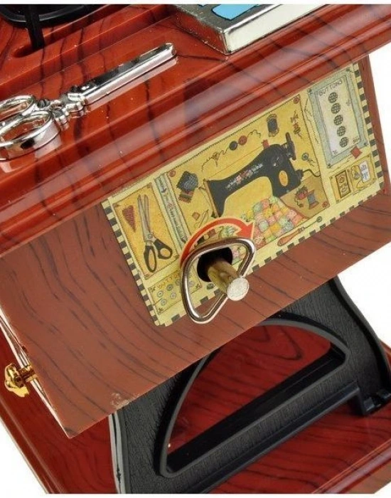 DİKİŞ MAKİNESİ ŞEKLİNDE MÜZİK KUTUSU