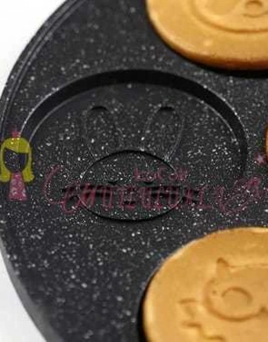 Döküm Granit Hayvan Figürlü  Pankek Tavası