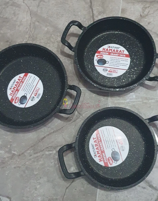Döküm Sahan Seti 3Lü 18-20-22 Cm Sahan