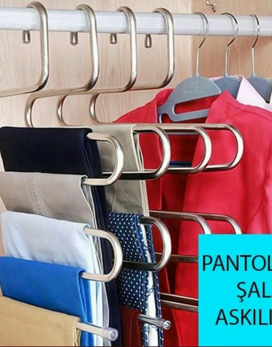 DOLAP İÇİ 5 KATLI PANTOLON EŞARP ŞAL ASKISI AKILLI ASKI