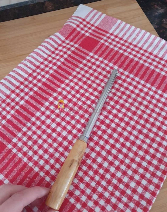 Dolma Kabak Oyacağı, Ahşap Saplı Oyacak