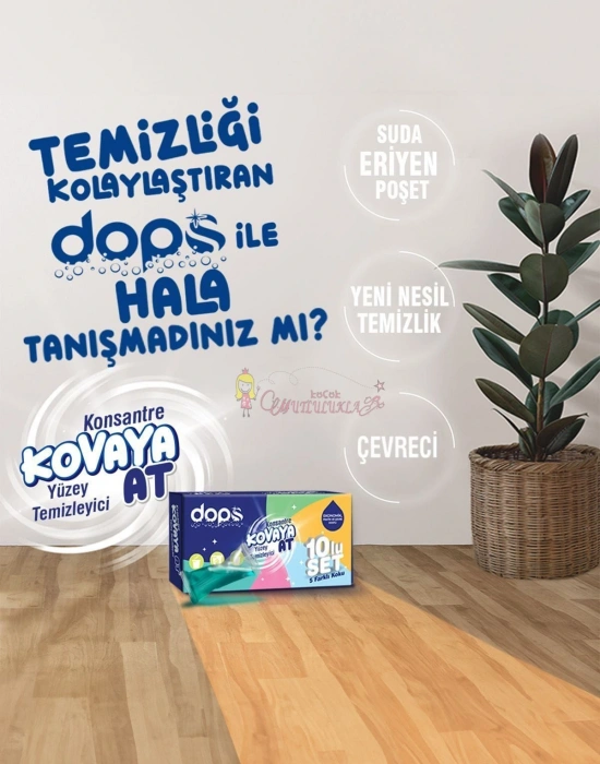 Dops Konsantre Kovaya At Yüzey Temizleyici 10lu Set
