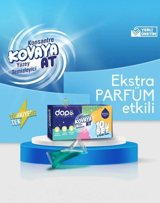 Dops Konsantre Kovaya At Yüzey Temizleyici 10lu Set