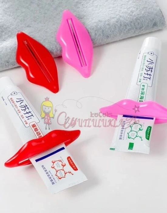 Dudak Şeklinde Diş Macunu Krem Sıkacağı