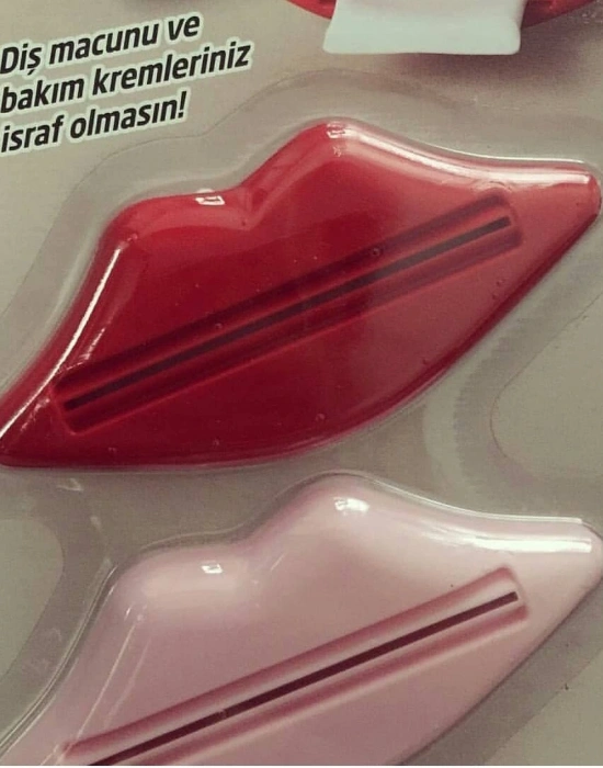 Dudak Şeklinde Diş Macunu Krem Sıkacağı