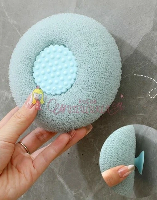 Duş banyo topu yumuşak SPA vantuz masaj fırçası