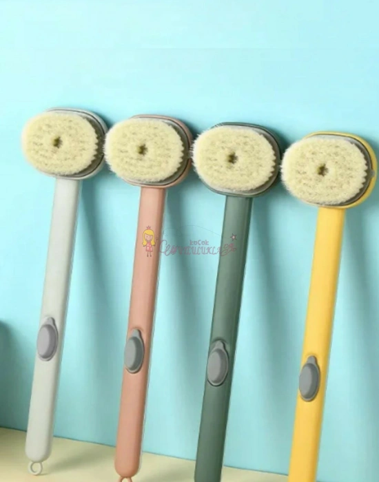 Duş Jeli Hazneli Uzun Saplı Banyo Sırt Fırçası