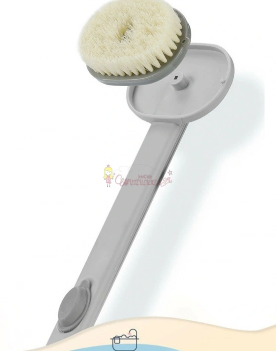 Duş Jeli Hazneli Uzun Saplı Banyo Sırt Fırçası