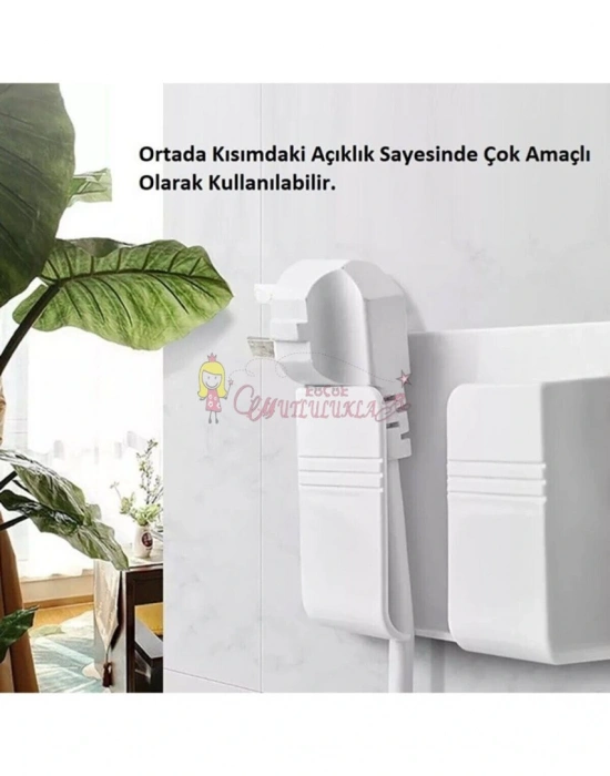 Duvara Yapışan Telefon Kumanda Tutucu Aparat