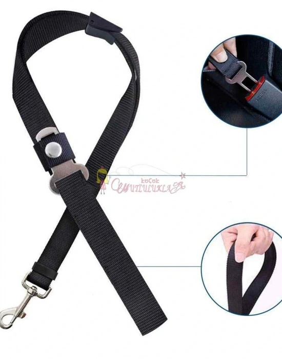 Emniyet Kemerine Takılabilen Kedi ve Köpek Emniyet Kemeri