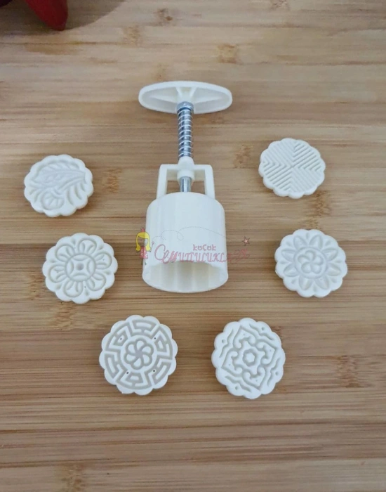 Enjektörlü Kurabiye Bisküvi Kalıbı Set (7Parça)