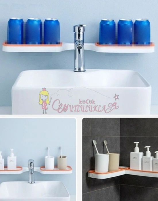 Ergonomik Katlanabilir Banyo Rafı