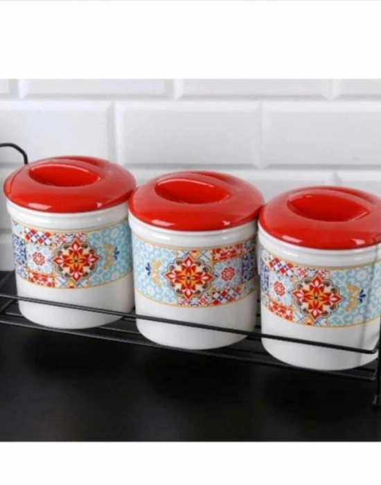 ETNİK DESEN 3LU BÜYÜK SAKLAMA KABI