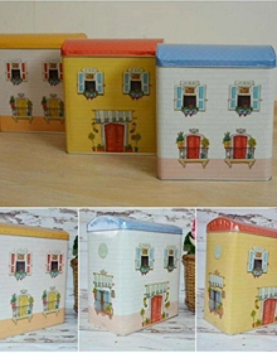 EV ŞEKLİNDE METAL KUTU