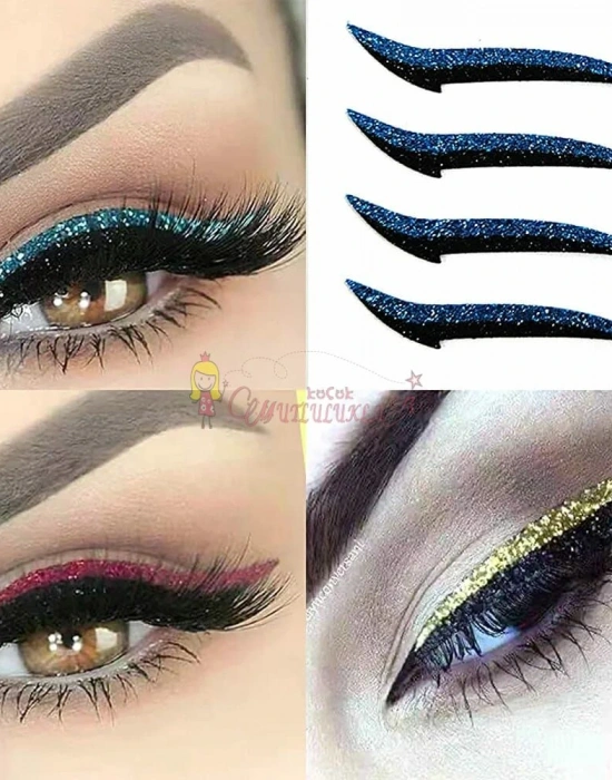 Eyeliner Sticker Kendinden Yapışkanlı Sticker 5 Takım