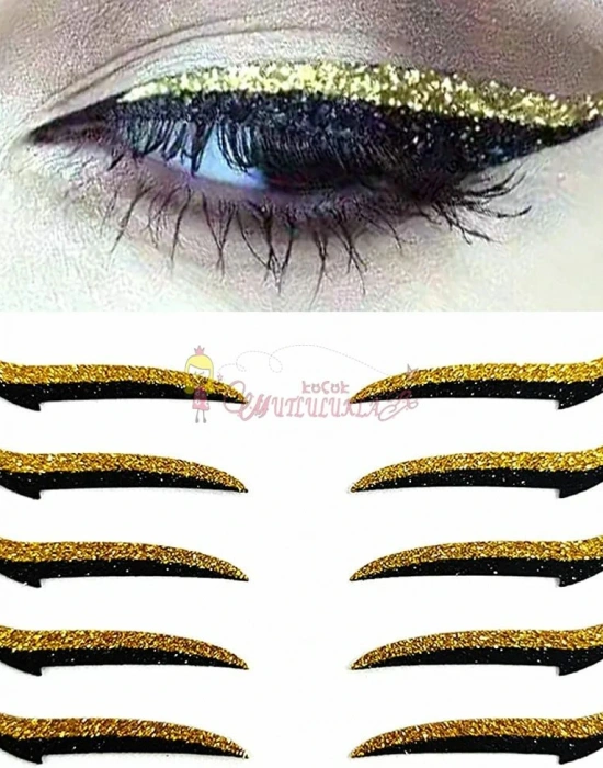 Eyeliner Sticker Kendinden Yapışkanlı Sticker 5 Takım