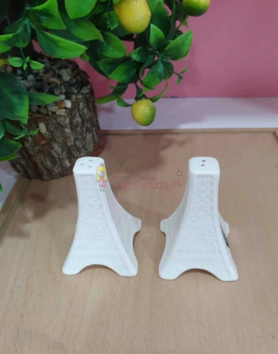 EYFEL 2Lİ PORSELEN TUZLUK