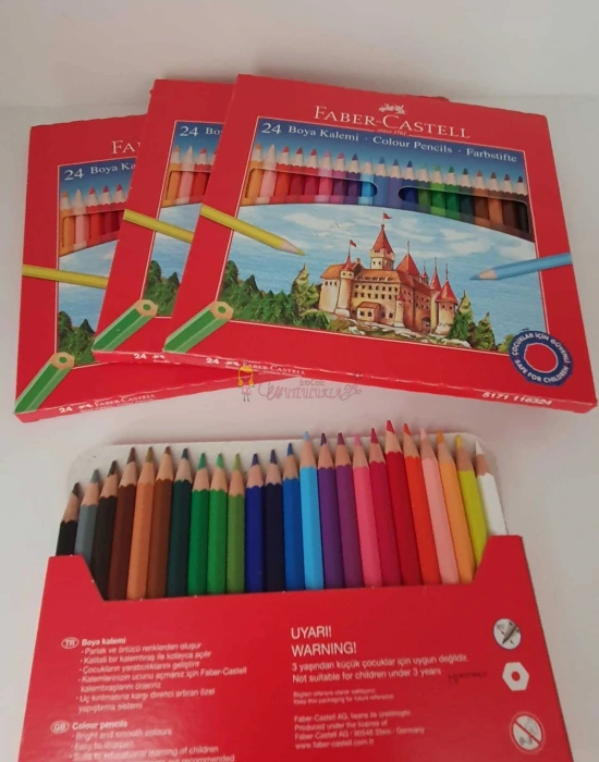 Faber Castell Kuru Boya Uzun 24Lü
