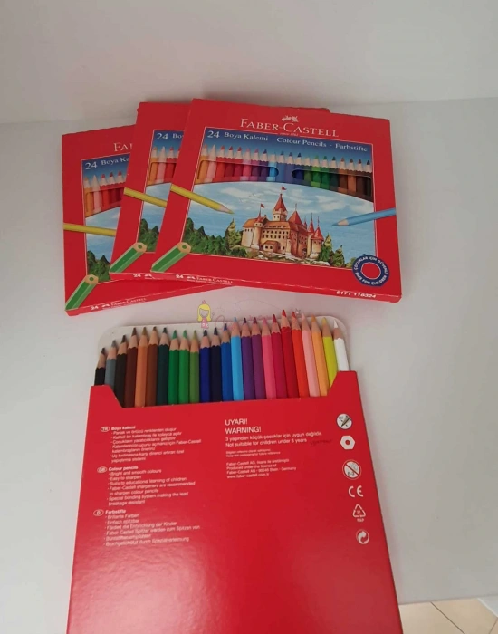 Faber Castell Kuru Boya Uzun 24Lü