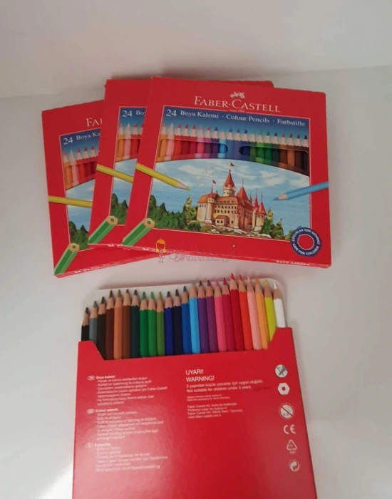 Faber Castell Kuru Boya Uzun 24Lü