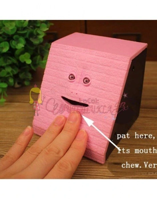 Facebank Para Yiyen,Çiğneyen Ve Hareket Eden Eğlenceli Kumbara Çocuklara Pilli Ve Sensörlü