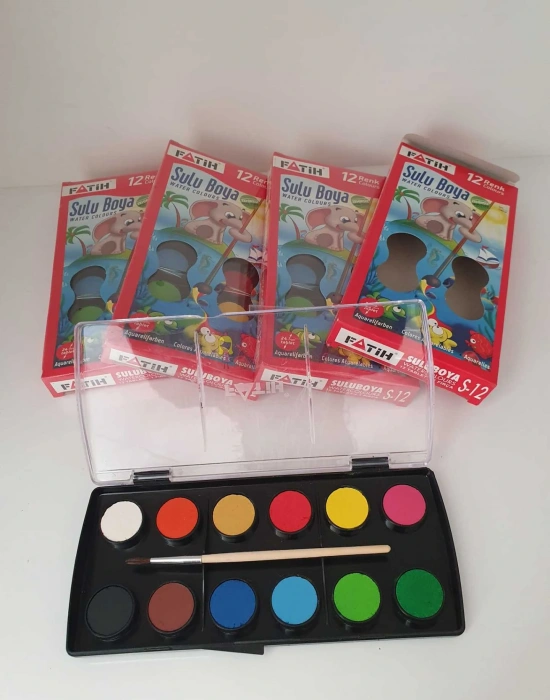Fatih Sulu Boya Fırçalı 12li