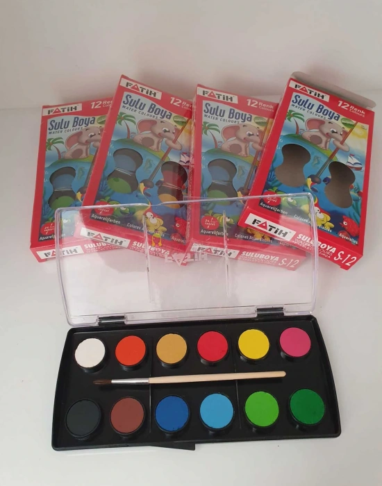 Fatih Sulu Boya Fırçalı 12li