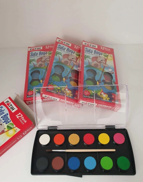 Fatih Sulu Boya Fırçalı 12li