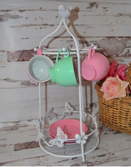 FERFORJE KUŞ DETAY FİNCAN STANDI