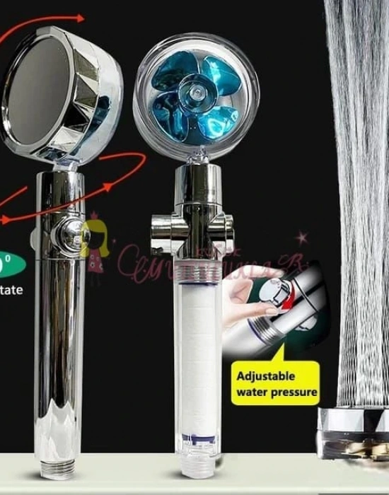 Filtreli Yüksek Basınçlı Pervaneli Duş Başlığı