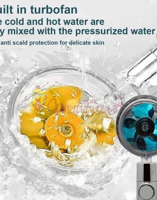 Filtreli Yüksek Basınçlı Pervaneli Duş Başlığı