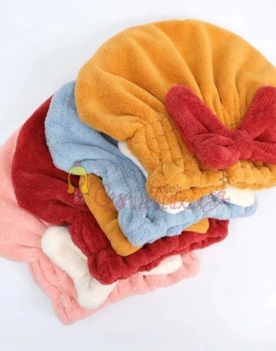 Fiyonklu Saç Duş Banyo Bonesi