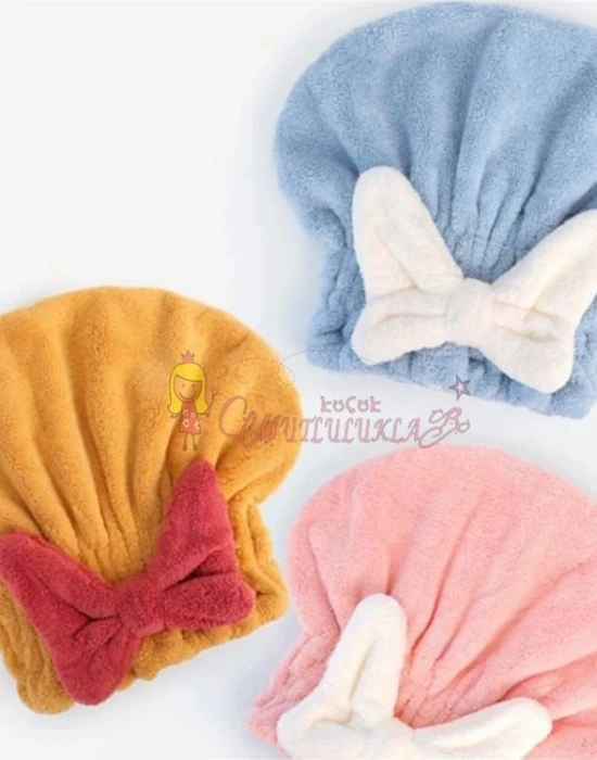 Fiyonklu Saç Duş Banyo Bonesi