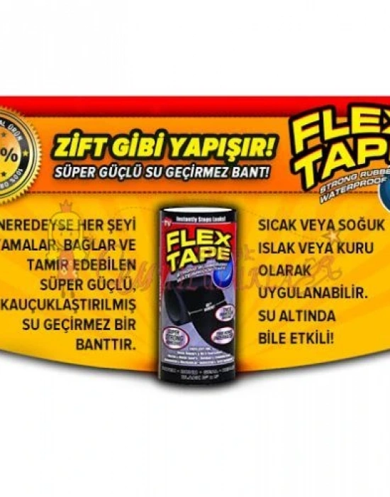 Flex Tape Su Geçirmez Tamir Bandı 